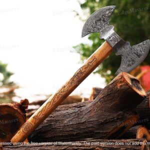 Handmade Damascus steel Personalized Axe, Gifts for him, gift for father, Christmas gifts, gifts for husband, Throwing axe, gifts for her (Copy)