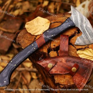 Handmade Damascus steel Personalized Axe, Gifts for him, gift for father, Christmas gifts, gifts for husband, Throwing axe, gifts for her