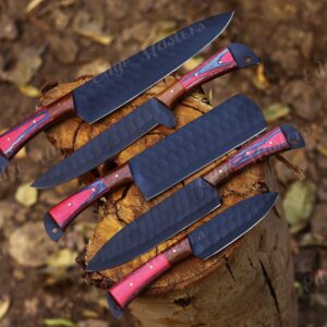 Personalized Handmade chef knives set, Gifts For Him, Gifts for Husband, Gifts For Father, Gifts For Her, Christmas Gifts, Gifts for Mum