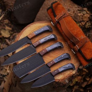 Hand forged 5 pieces chef set, Anniversary Gift, Birthday Gift, Valentine Day Gifts, Gifts for him, Gifts for Her, Gifts for Boyfriend