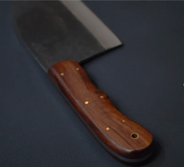 Handmade Cleaver Knife - Forged Serbian Chef Cleaver, Best Personalized Gift for Him on Anniversary, Birthday & Father's Day: Husband Gifts - Image 4